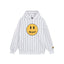 Drew House Mascot Stripe Smiley Logo Unisex Oversized Fleece Hoodie