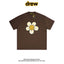 Drew House Daisy Smiley Graphic Oversized Cotton T-Shirt, Brown