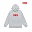 Cross border high version trendy brand Supreme letter printed hooded sweatshirt jacket, classic BOX looped hoodie for men and women (21)