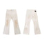 Gallery Dept Cream Stained Biker Flare Jeans
