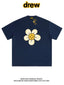 Drew House Daisy Smiley Graphic Oversized Cotton T-Shirt, Off White