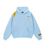 Drew Light Blue Smiley Graphic Relaxed-Fit Fleece Hoodie