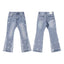 Gallery Dept Light‑Wash Paint‑Speck Flare Jeans