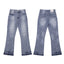 Gallery Dept Light‑Wash Ripped Paint‑Speck Jeans