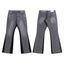 Gallery Dept Black‑Side‑Panel Grey Flare Jeans