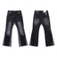 Gallery Dept Black‑Mesh Splice Flare Jeans