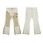 Gallery Dept Beige Floral Patch‑Work Flare Jeans