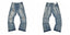 Gallery Dept Partial Ripped Light‑Wash Jeans