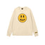 Drew Apricot Smiley Graphic Oversized Long-Sleeve T-Shirt