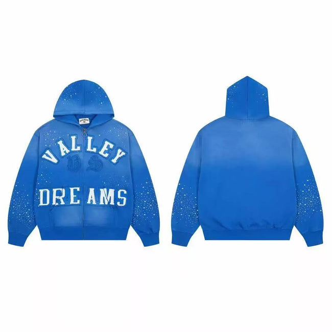 Vale Forever Valley Dreams Rhinestone Galaxy Zip Hoodie — Blue Hover Image