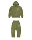 Corteiz Laurel Island Badge Zip Hoodie – Olive Green (+ Matching Pants)