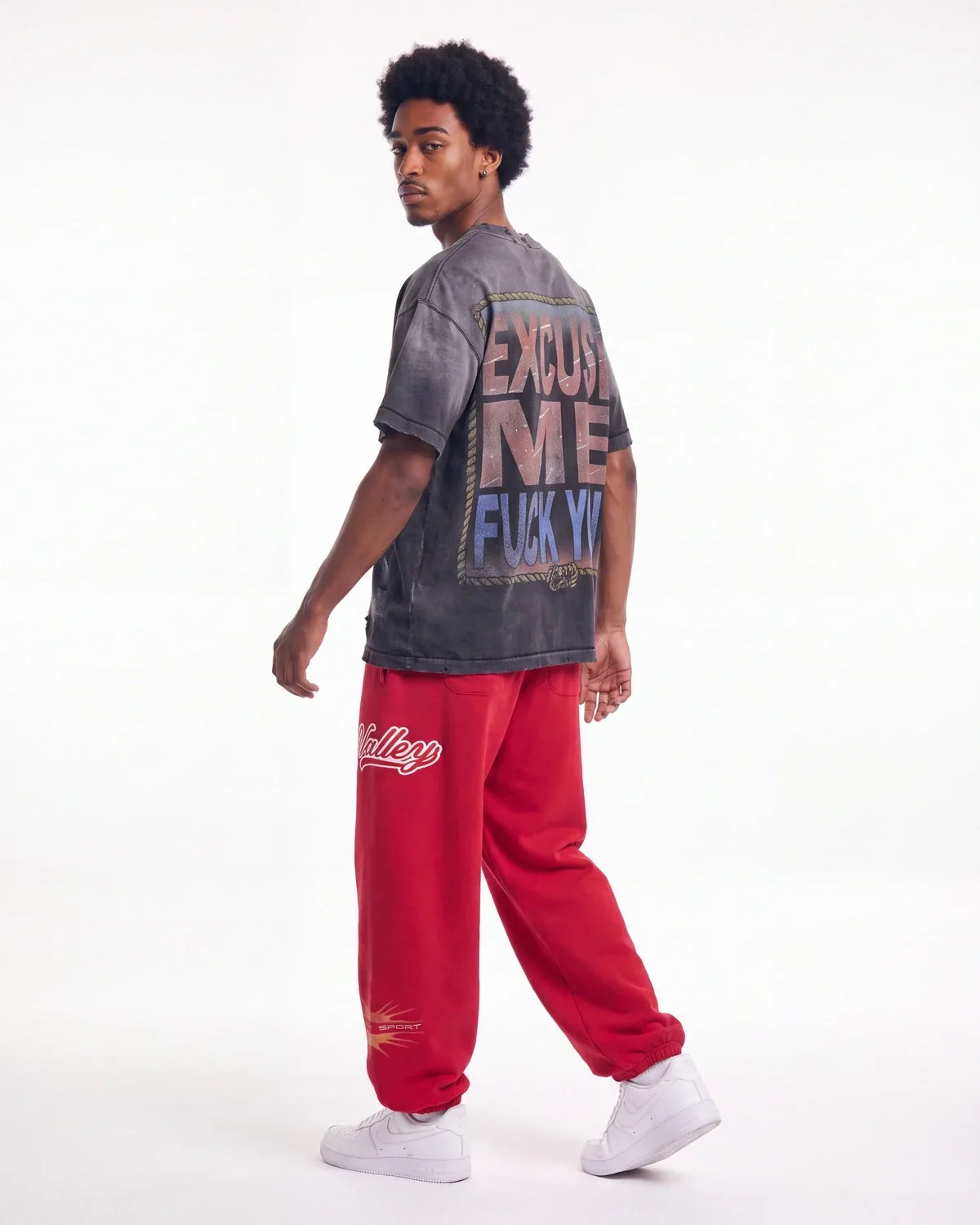 Vale Forever Lego Sweatpants — Cherry Red