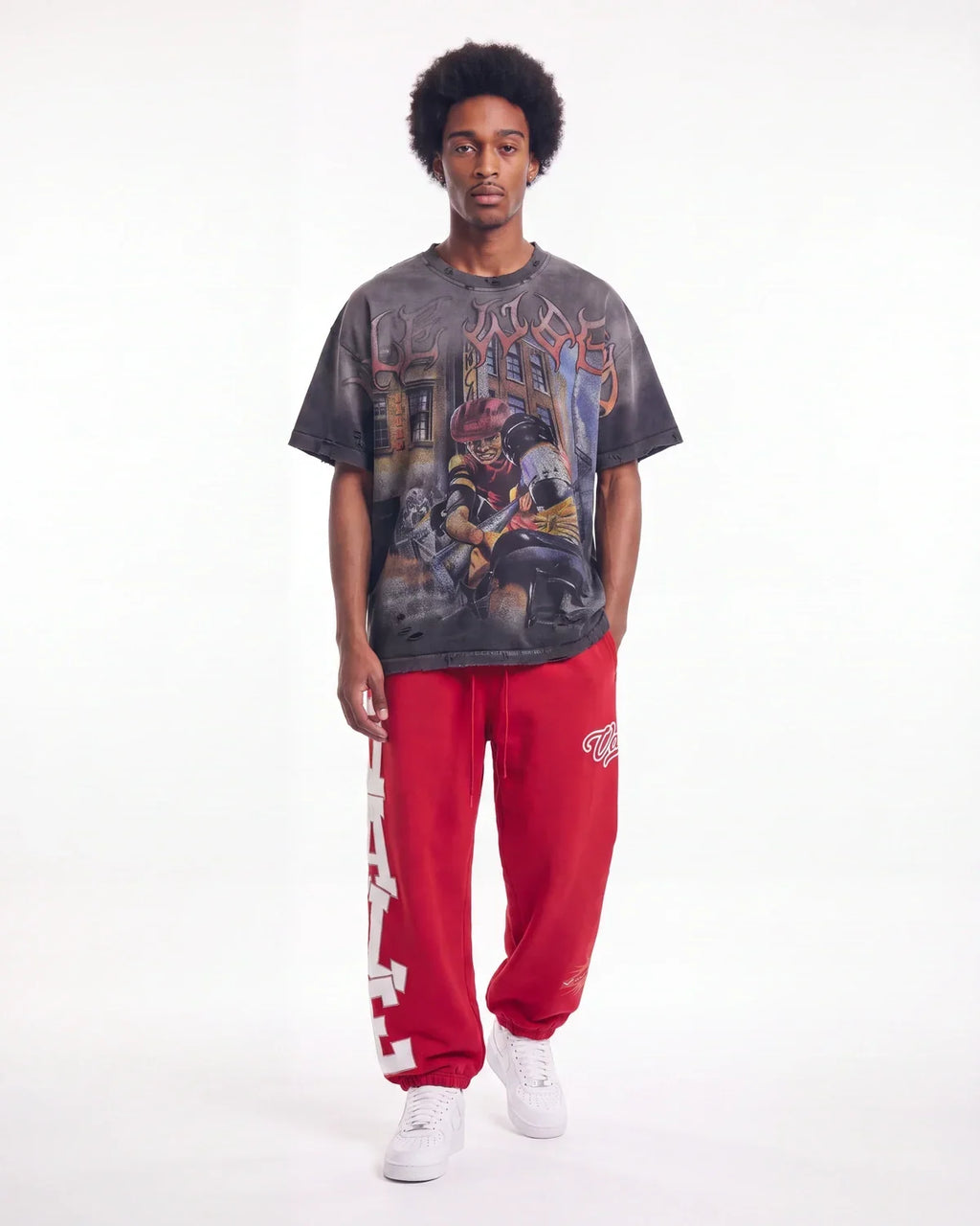 Vale Forever Lego Sweatpants — Cherry Red