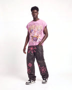 Vale Forever Croxxx Leather Pants — Bubblegum (Black / Pink)