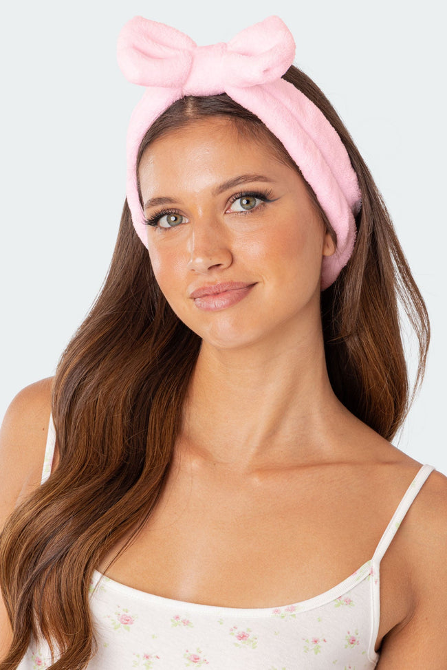Get Unready Fluffy Bow Headband Main Image