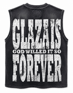 GLAZA GOD Growth – Heavyweight Acid Wash Sleeveless Tee -Green