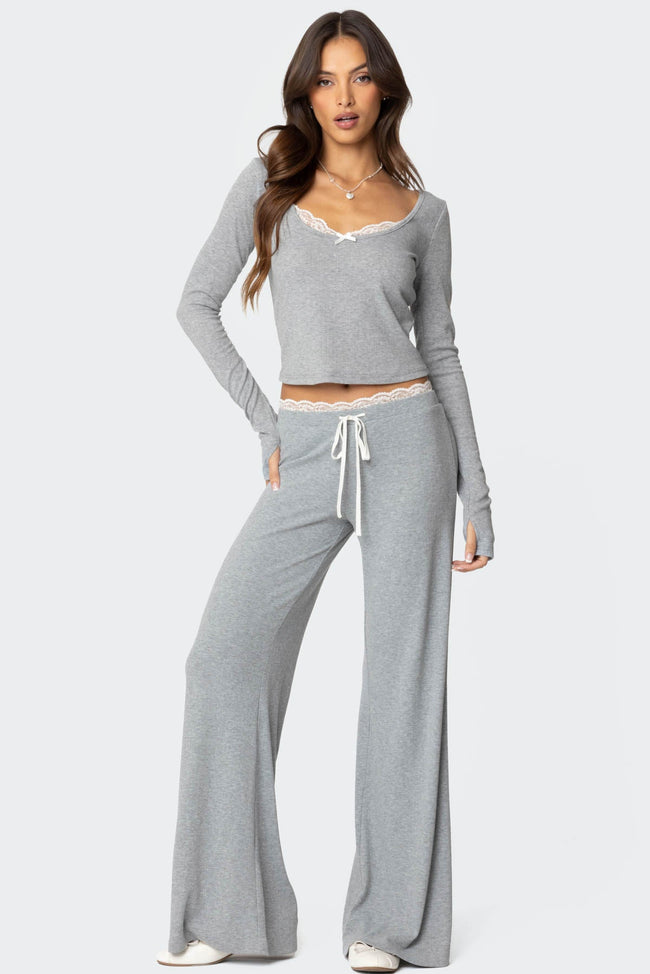 Peekaboo Lace Pants Hover Image