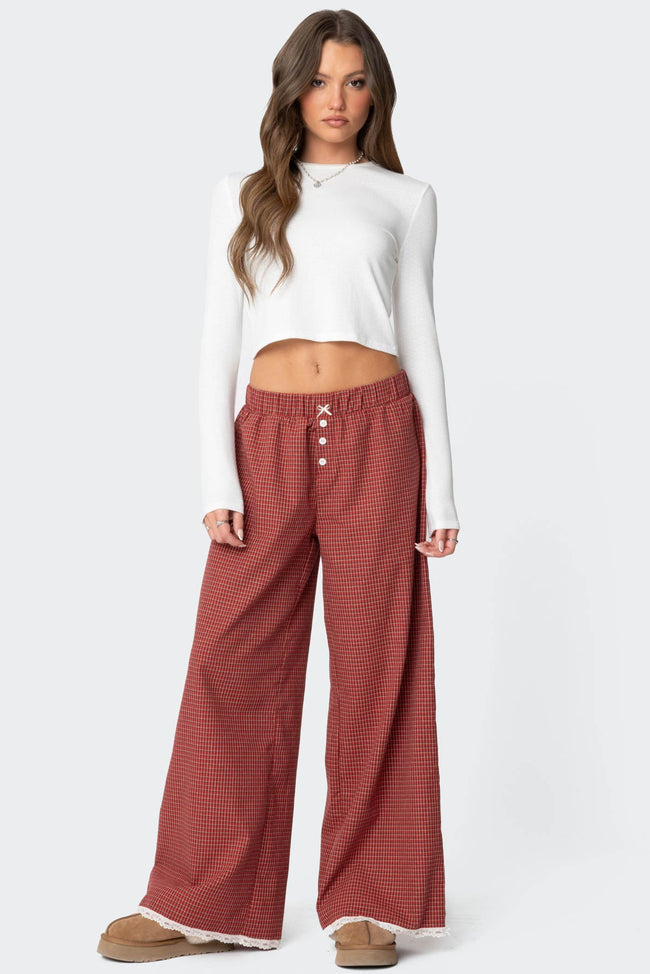 Dakota Plaid Pants Hover Image