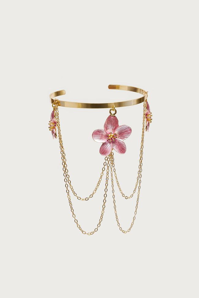 Tropical Flower Chain Arm Cuff Main Image