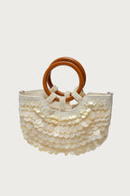 Iridescent Disc Hand Bag