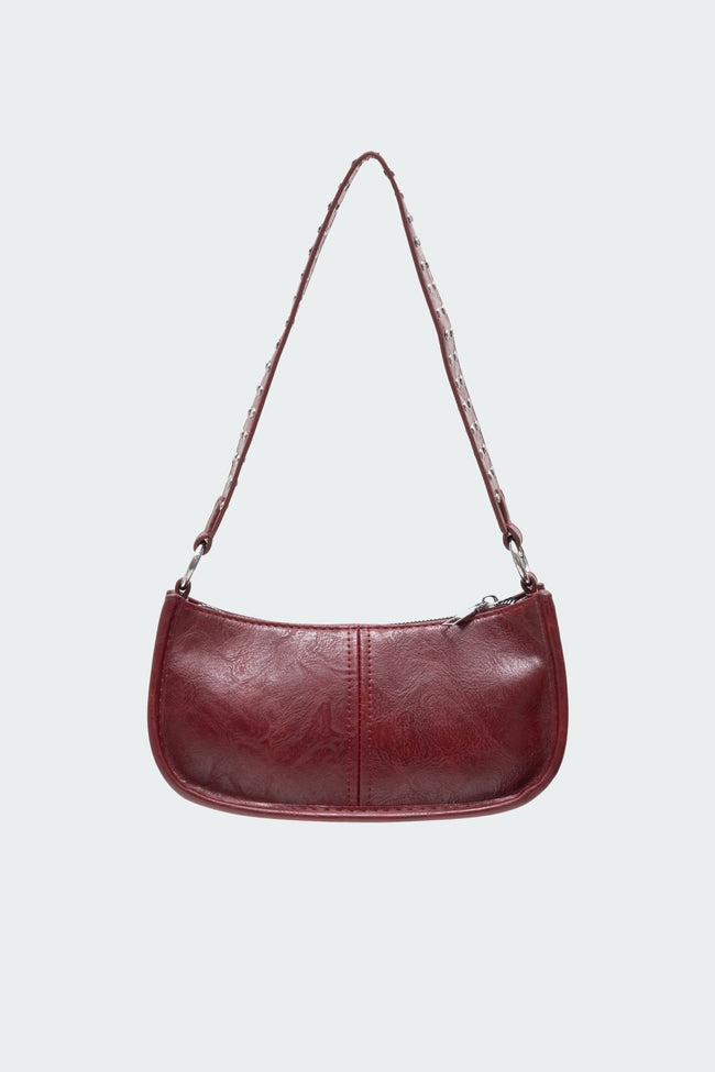 Studded Strap Faux Leather Bag Main Image