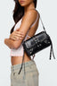 Stud & Buckle Faux Leather Bag