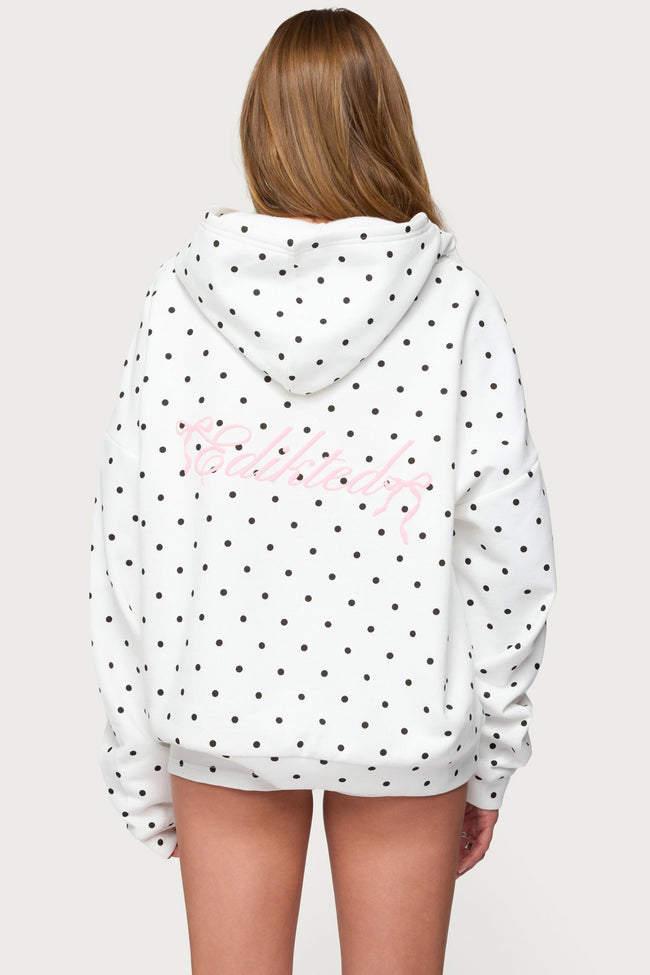 Chelsie Polka Dot Hoodie Hover Image