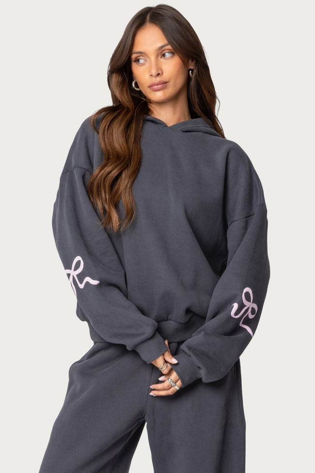 Bonney Bow Detail Hoodie Hover Image