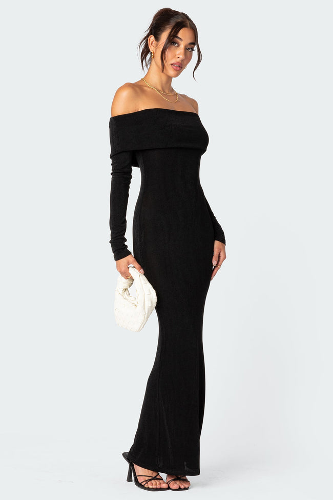 Susan Fold Over Maxi Dress Main Image