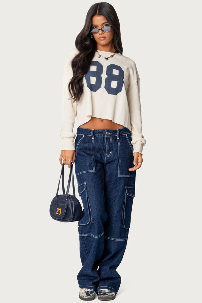 88 Waffle Long Sleeve T Shirt Main Image