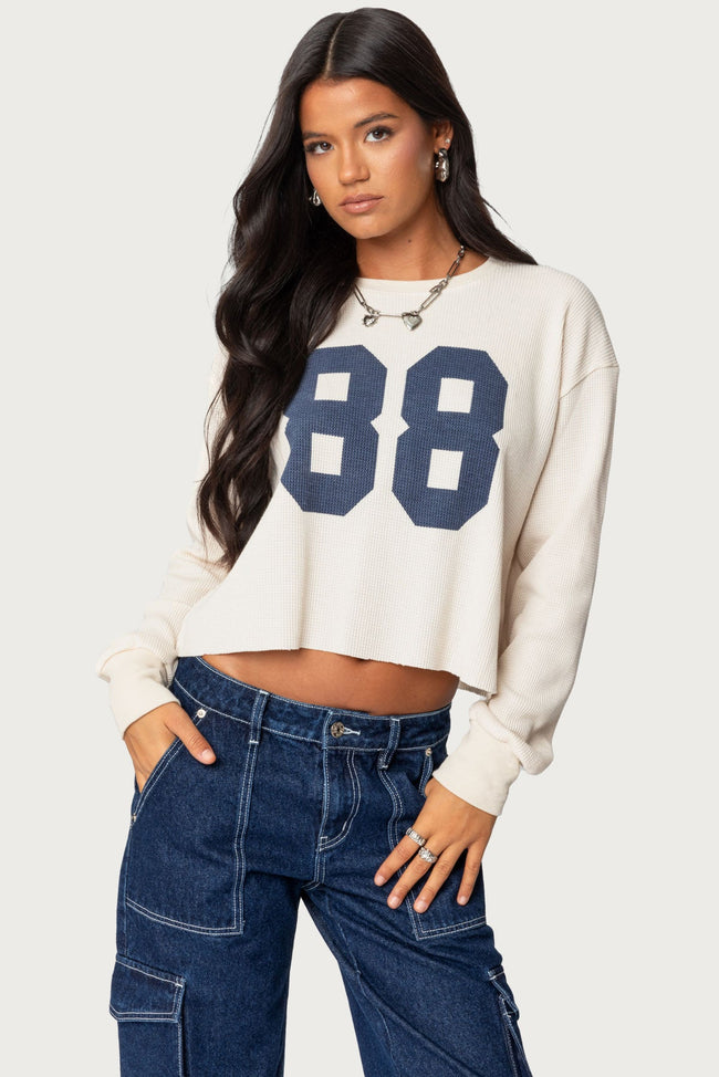 88 Waffle Long Sleeve T Shirt Hover Image