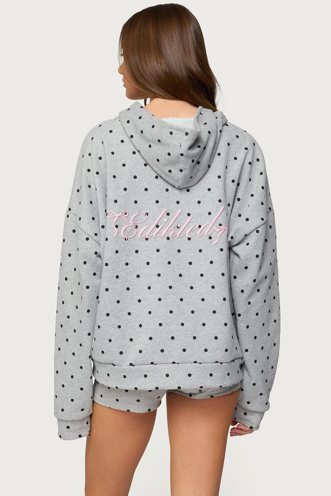 Chelsie Polka Dot Hoodie Hover Image