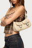 Distressed Faux Leather Buckle Bag