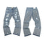 Gallery Dept Multi‑Ripped Paint Splatter Jeans