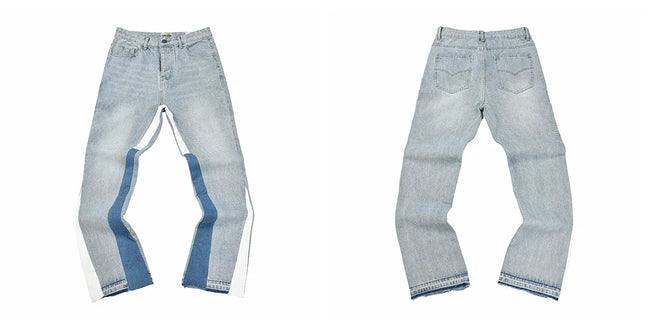 Gallery Dept Spliced Side‑Panel Washed Jeans Hover Image