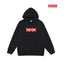 Cross border high version trendy brand Supreme letter printed hooded sweatshirt jacket, classic BOX looped hoodie for men and women (19)