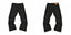 Gallery Dept Black Splatter Paint Graffiti Jeans