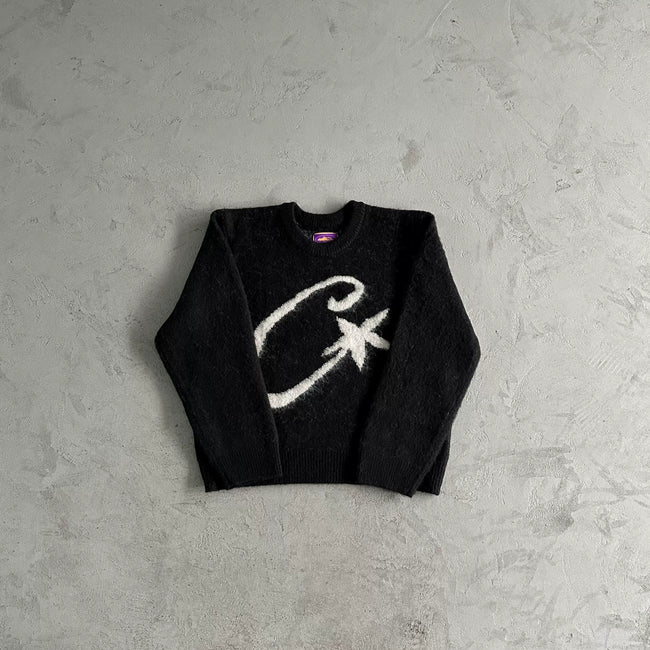 Corteiz American Street Hip Hop Embroidered Alphabet Stand up Collar Pulley Cardigan Knitted Sweater Men's Trendy Brand Jacket (3) Hover Image