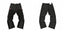 Gallery Dept Black Utility Pocket Graffiti Jeans