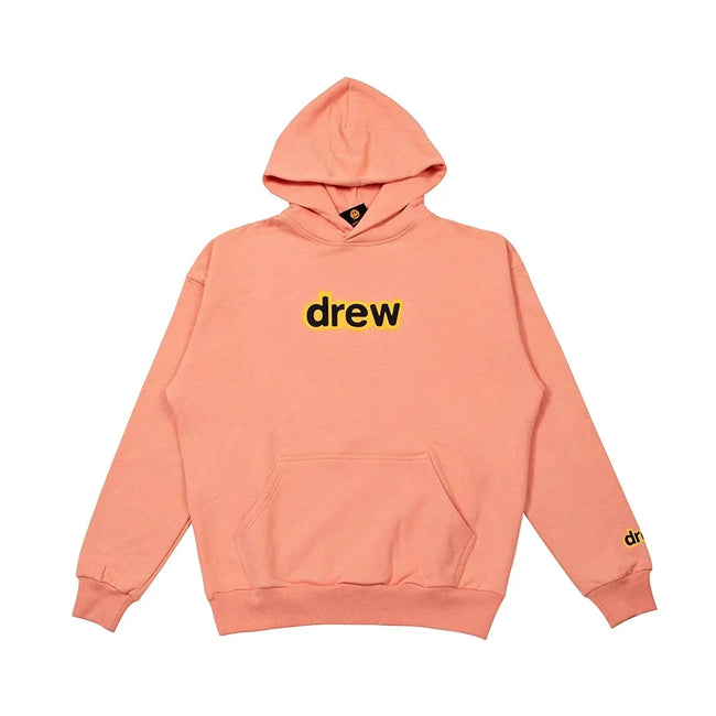 Drew House Logo Pullover Hoodie, Coral Hover Image