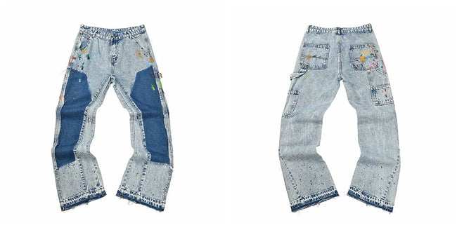 Gallery Dept Blue Multi‑Color Patchwork Jeans Hover Image