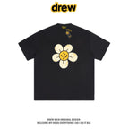 Drew House Daisy Smiley Graphic Oversized Cotton T-Shirt, Off White
