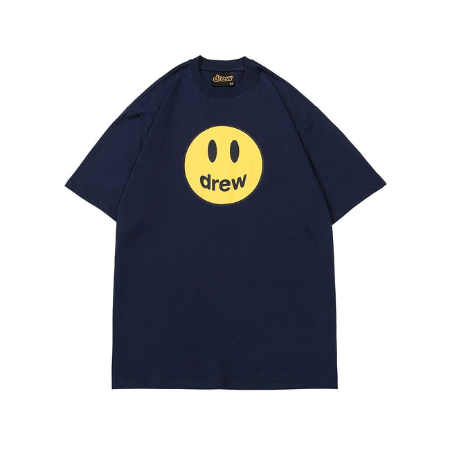 Drew House Mascot Smiley Tee, Navy Blue Hover Image