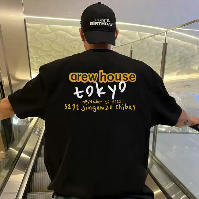 Drew House Tokyo Limited Short Sleeve Tee, Black Hover Image