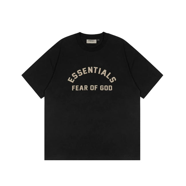 ESSENTIALS Short sleeved T-shirt European and American High Street FOG Double Line Men's and Women's American Trendy Brand Pure Cotton Round Neck Loose Set (20) Hover Image