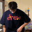 Drew House Heart Filled Logo Short Sleeve Tee, Navy Blue