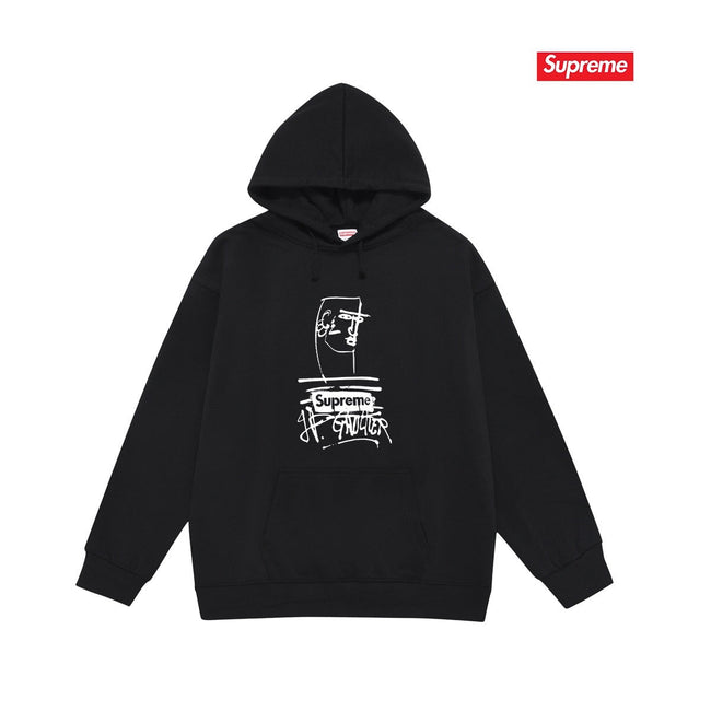 Supreme × Jean Paul Gaultier Hoodie – Black Hover Image