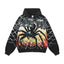 Foreign Trade Fashion Vale Retro Printed Coat High Street Trendy Casual Hip Hop Fashion Men's and Women's Hooded Cardigan Sweatshirt (1)
