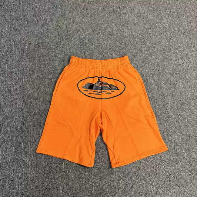 High version CORTEIZ Devil Island printed casual shorts, high street American sports loose men's and women's five quarter pants ins (2) Hover Image