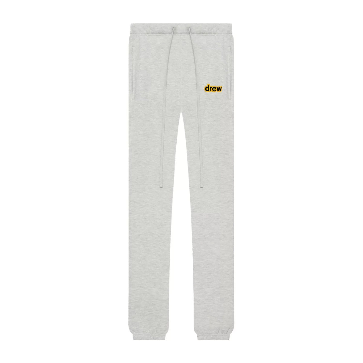 Drew Light Oatmeal Logo Fleece-Lined Joggers